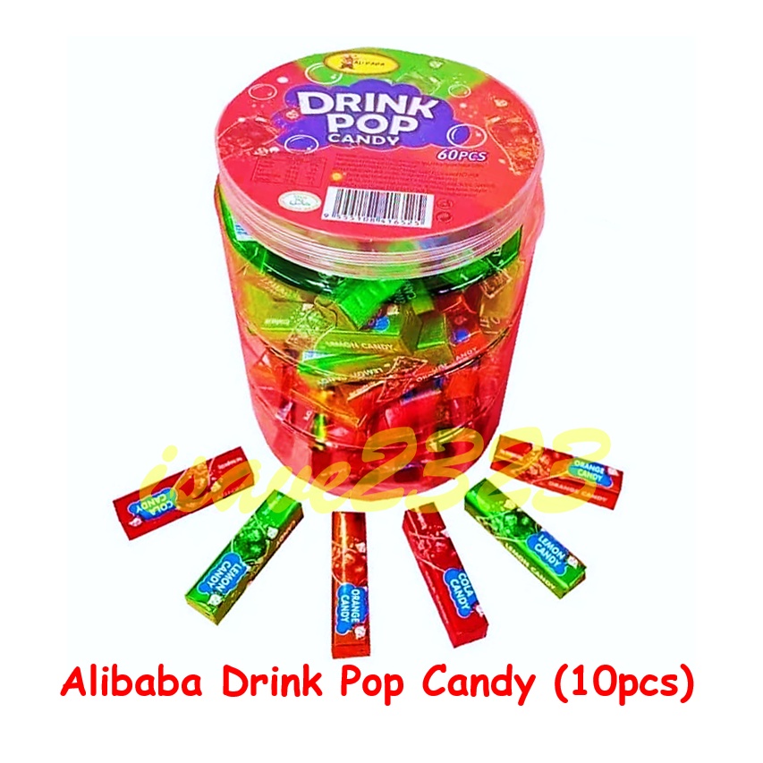 [HALAL] Alibaba Drink Pop Candy (10pcs) Shopee Malaysia