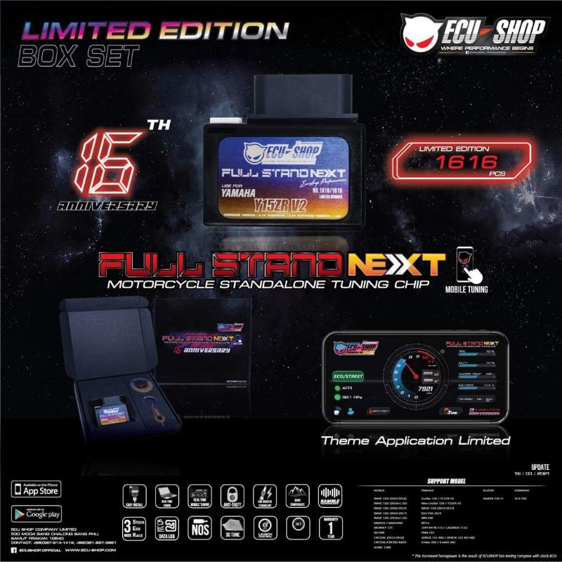fullstand next motorcycle stand alone ecu chip (16th anniversary limited edition