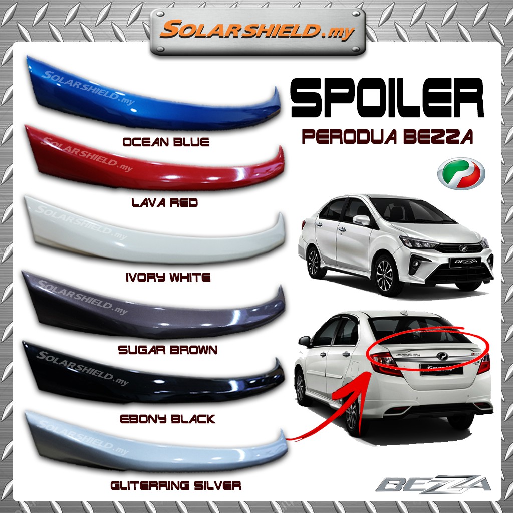 Perodua Bezza Rear ABS Spoiler With Paint Shopee Malaysia