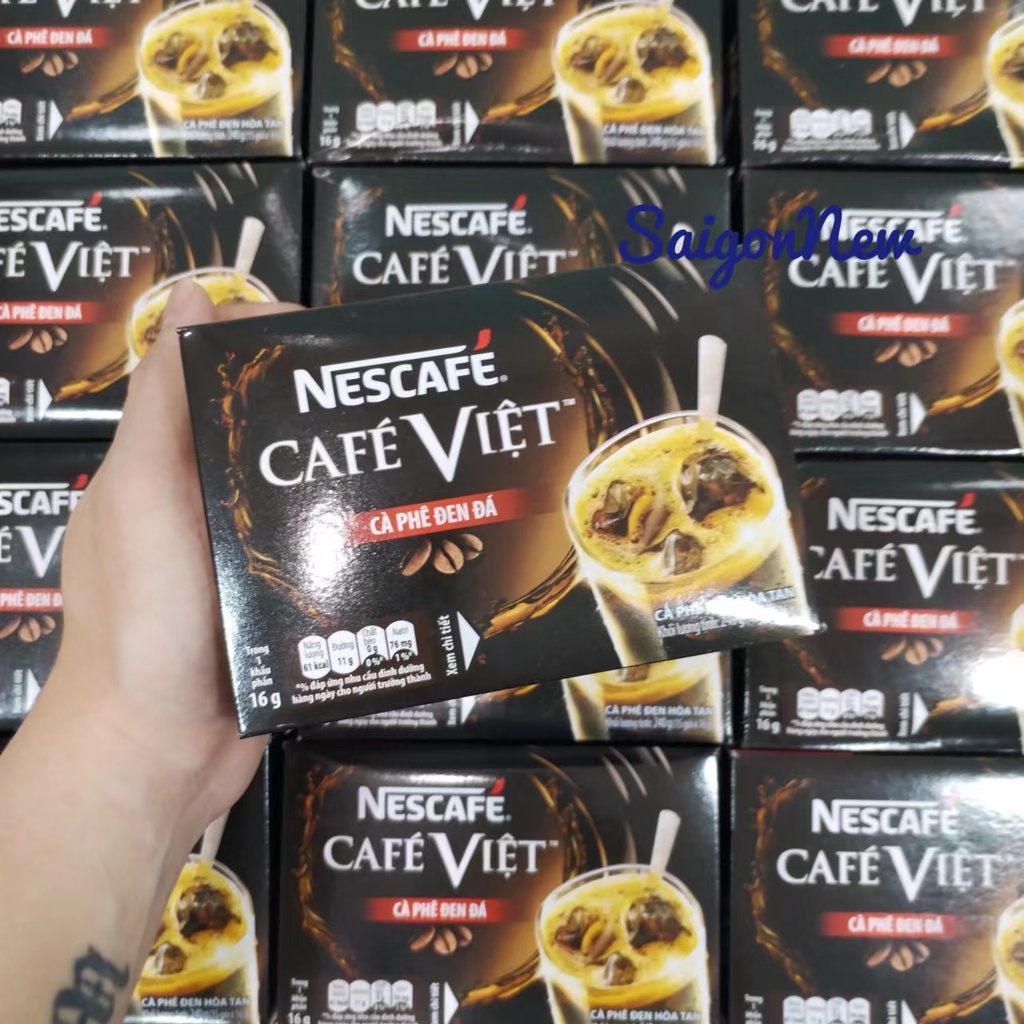 Nescafe Cafe Viet Den Da Vietnam Instant Black Coffee 240g 15pack x