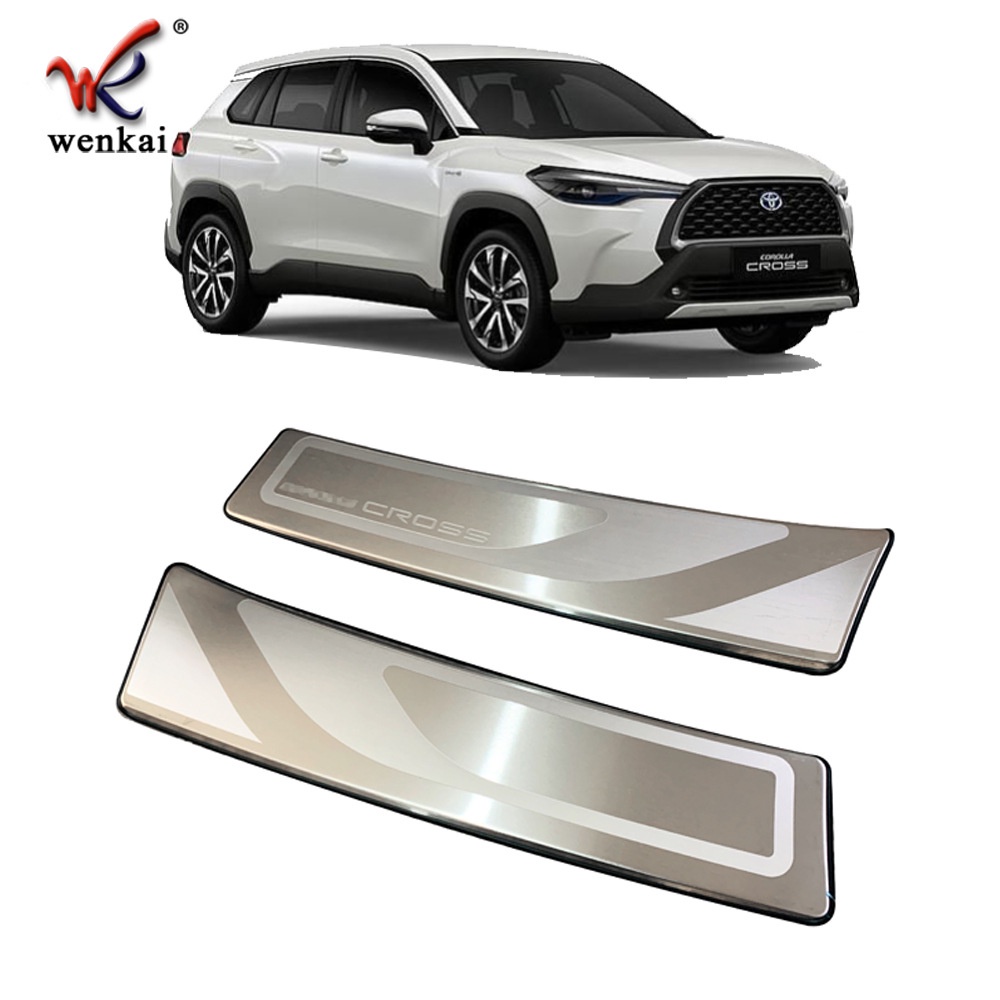Car Accessories For Toyota Corolla Cross 2021 2022 Rear Bumper Plate