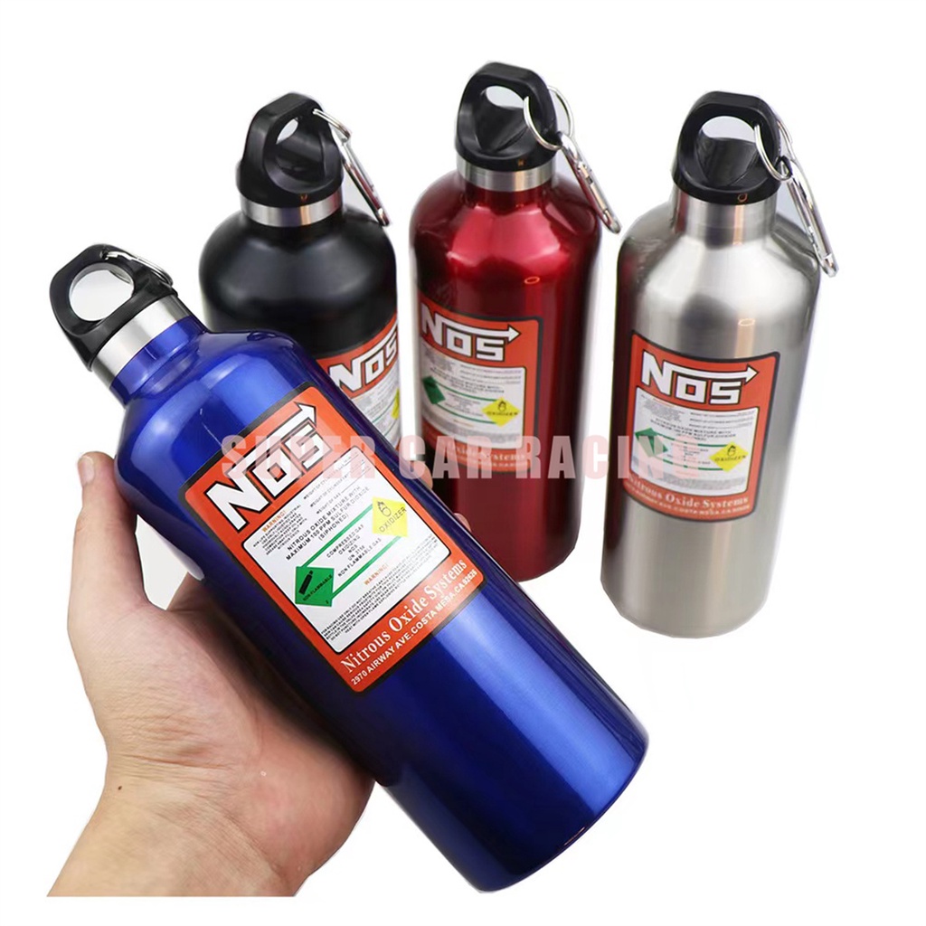JDM Vacuum Flask Bottle NOS Nitrogen Flask Shape Thermostatic Kettle Creative Gift For Racing