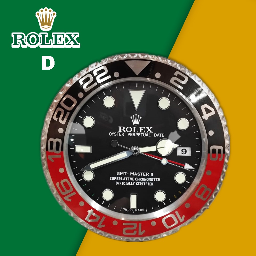 ROLEX Stainless Steel Wall Clock Living Room / GMTMaster / Jam Dinding Hiasan / Wall Clock