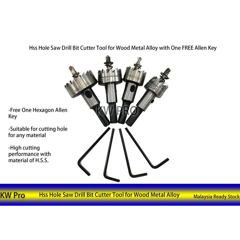 Heavy Duty Hss Hole Saw 19mm/20mm/ 22mm/ 25mm/ 32mm Drill Bit Cutter