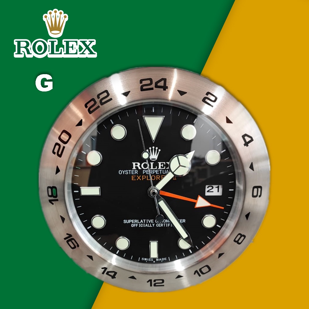 ROLEX Stainless Steel Wall Clock Living Room / GMTMaster / Jam Dinding Hiasan / Wall Clock