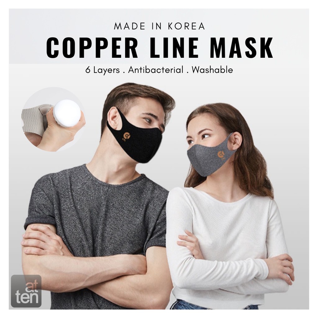 **Ready Stock**Made in Korea Copper Line Mask, innovative,Anti