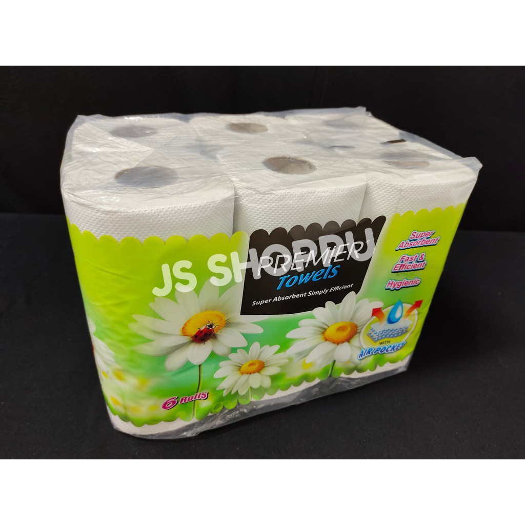 Premier Kitchen Towel / Kitchen Tissue ( 2 Roll / 6 Roll ) Shopee