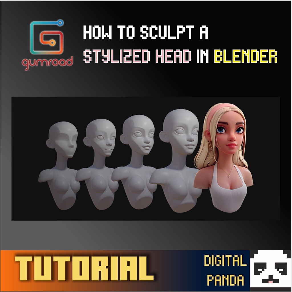 [ FULL TUTORIAL] HOW TO SCULPT A STYLIZED HEAD IN BLENDER Shopee Malaysia