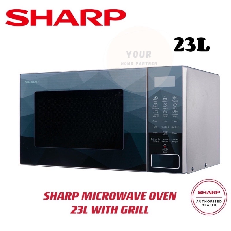 Sharp Microwave Oven 25L R708DN(K) / R709EK 23L WITH GRILL FUNCTION