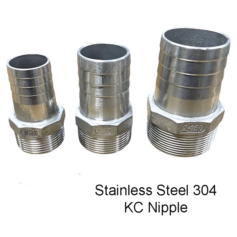 [ 1 UNIT ] SUS304 Stainless Steel Hose Nipple Male Thread Pagod KC