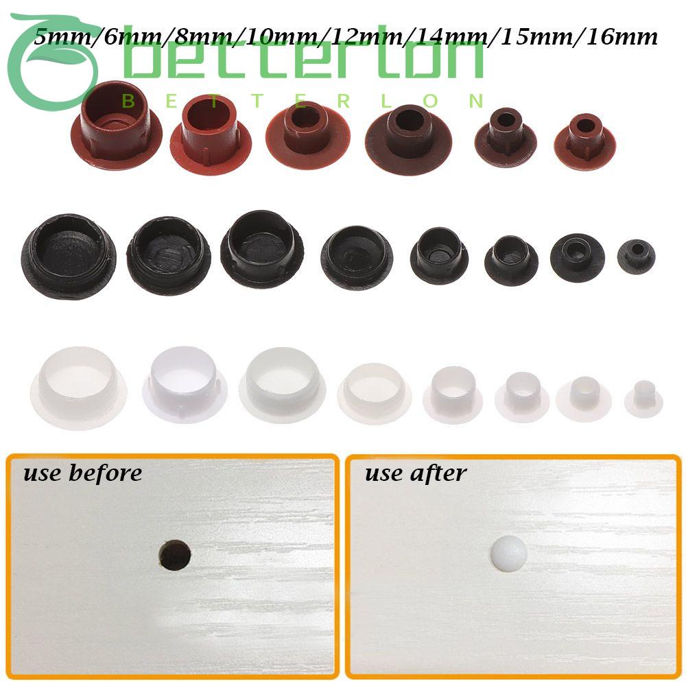 LONTIME 50Pcs Practical Furniture Hole Covers Grommet Protective Cap