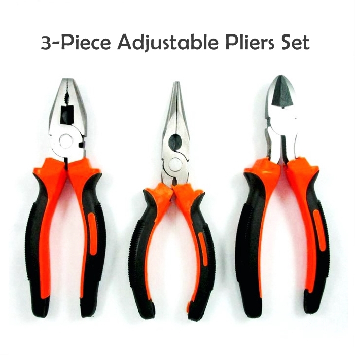 3 Piece Adjustable Pliers Set Shopee Malaysia