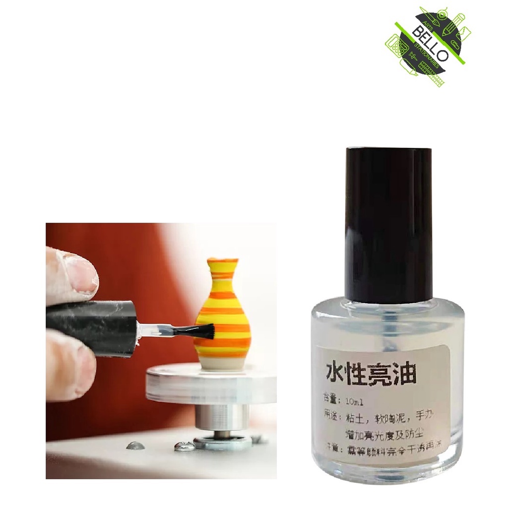 Clay Varnish Waterbased Bright Oil Dust Proof Brightening Air Dry