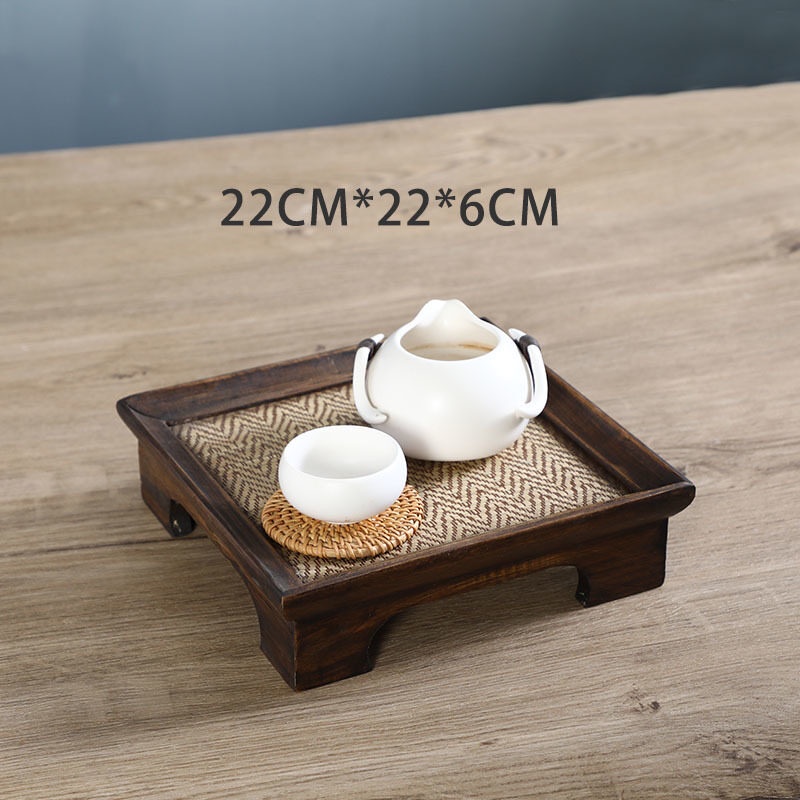 Wooden Rectangular Tea Tray Household Tea Cup Tea Tray Hotel Tea Cup