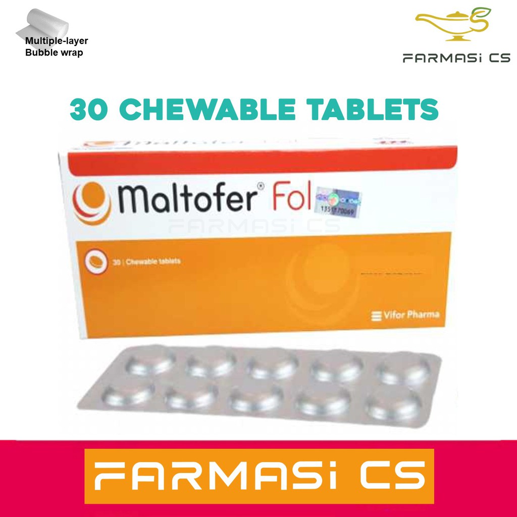 Maltofer Fol 30 chewable tablets Exp03/2025 [Oral iron for iron deficiency in adolescents