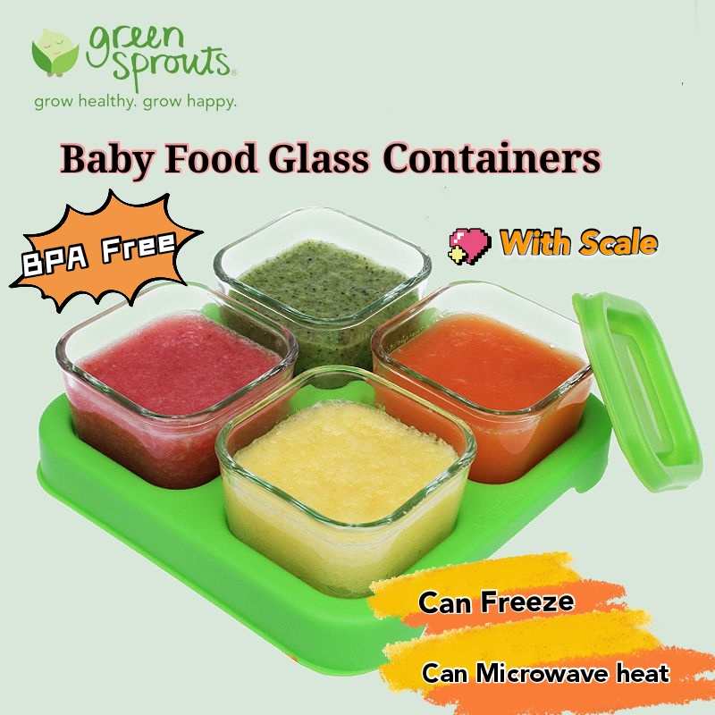 Baby Food Glass Containers/Milk Powder Storage Glass Containers/Baby