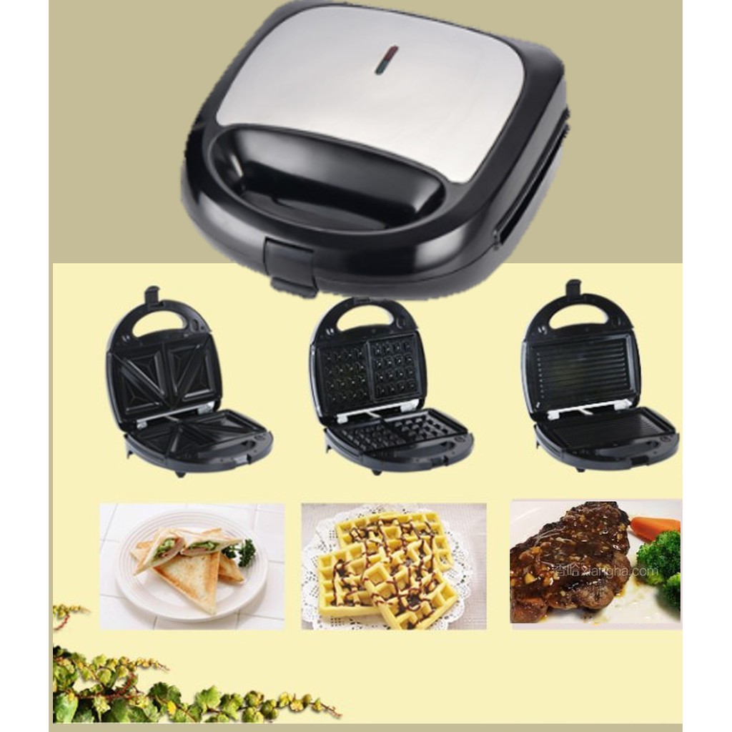 Electric Sanwich Maker Automatic Mini Waffle Bread Breakfast Baking