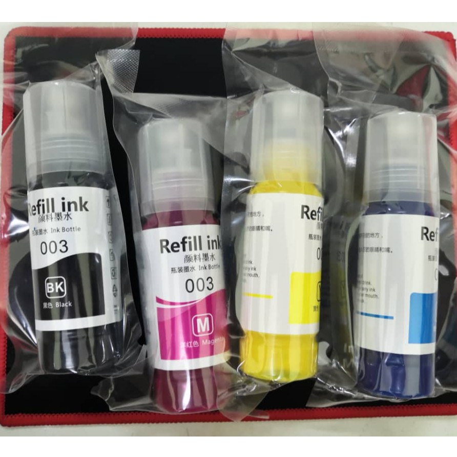 Epson Pigment Ink 003 (C,M,Y,K) For L1110 / L3110 / L3150 / L4150