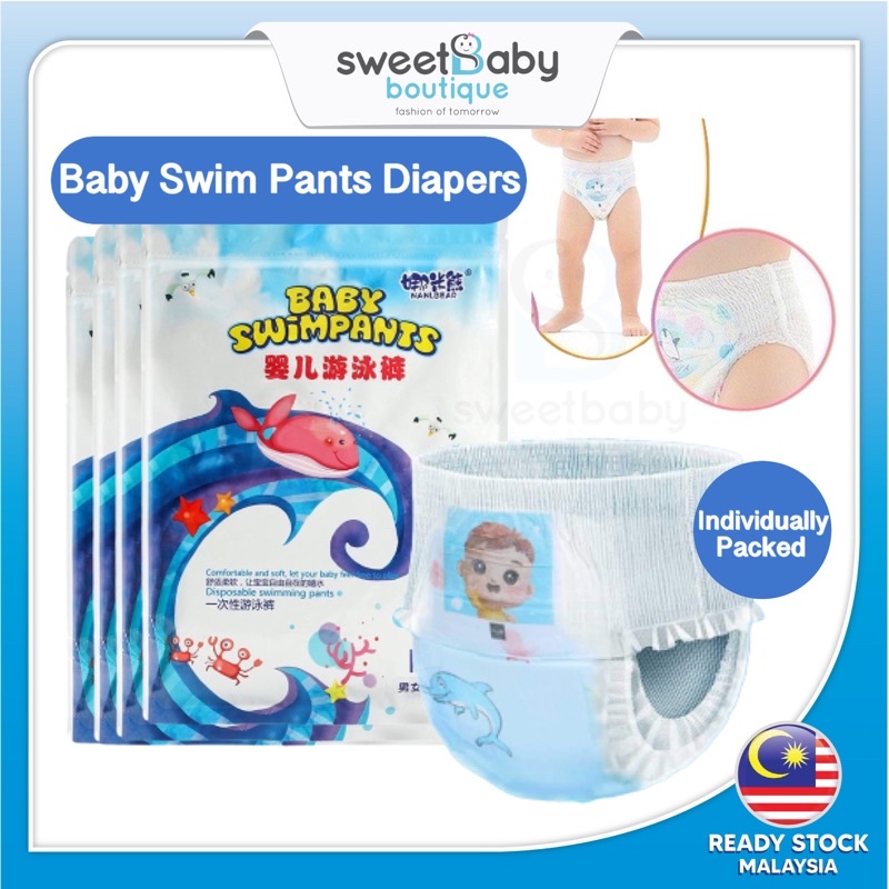 Disposable Baby Swim Pants Diapers Kids Waterproof LeakProof Swimming