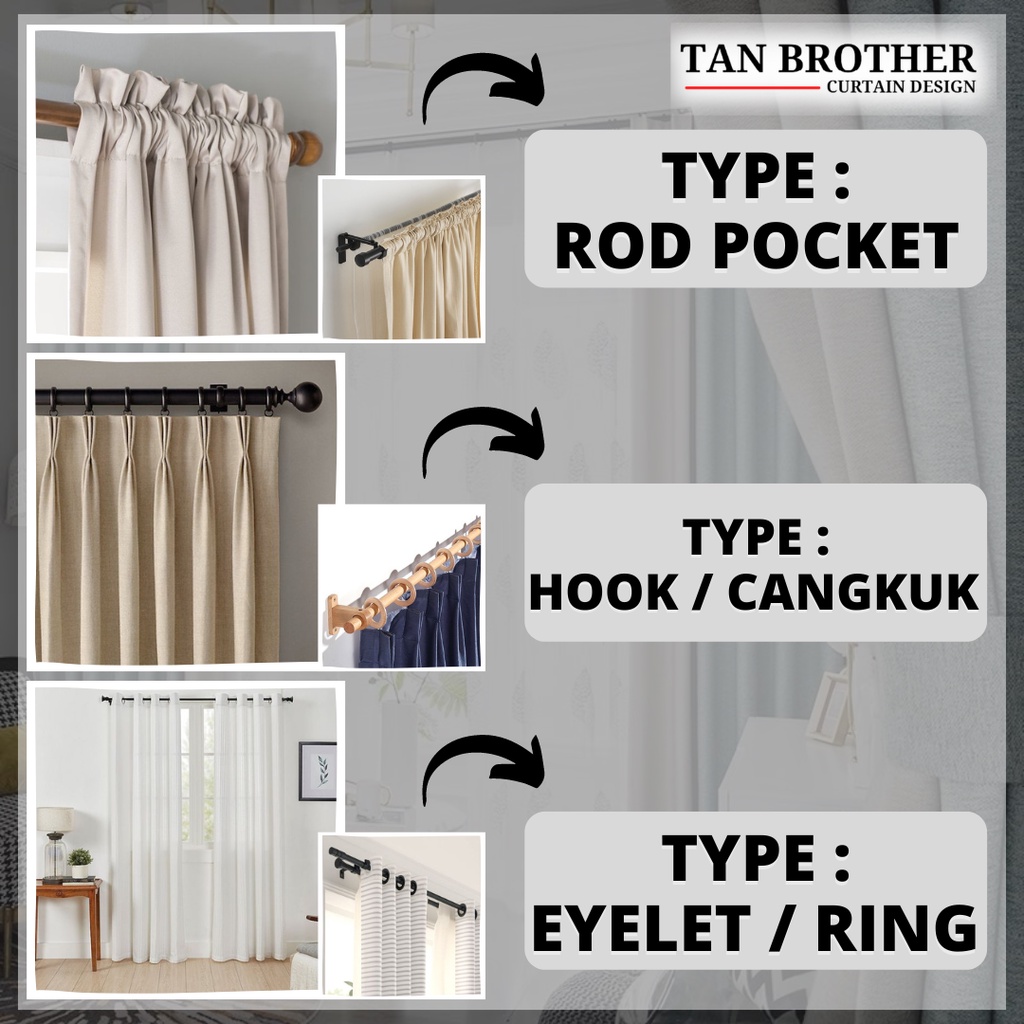 Royal Rod Langsir/Kayu Langsir Aluminium Alloy Single (Curtain Rod