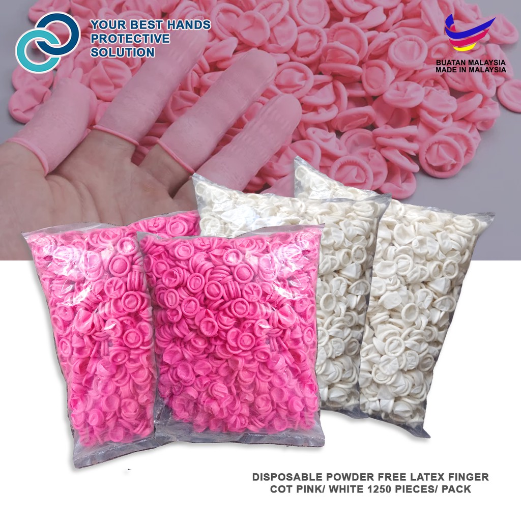 Latex Rubber Finger Cots Anti Static Finger Glove Powder Free Latex