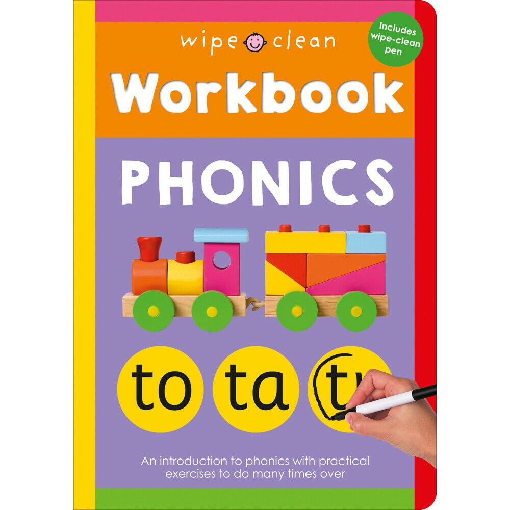 Wipe Clean Workbook Phonics by Priddy Books Practical Exercises (with