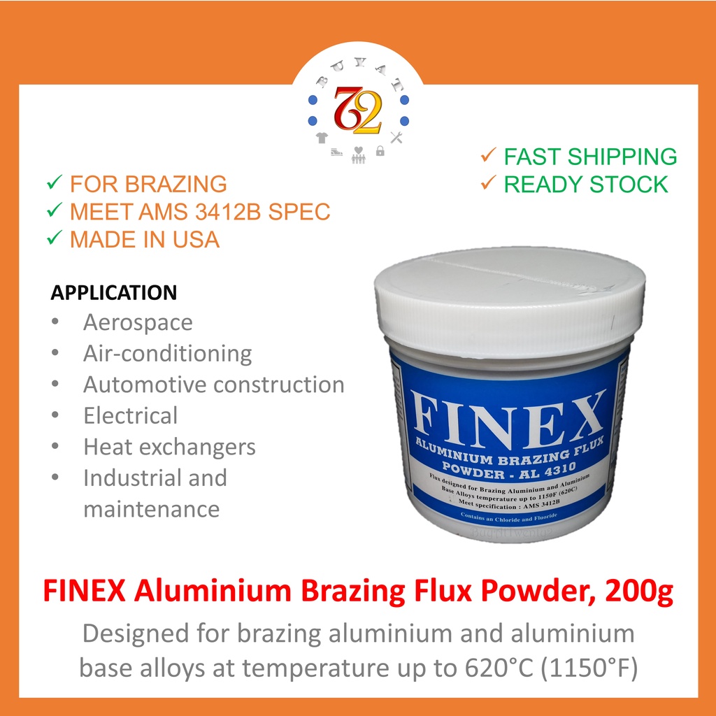 FINEX Aluminium Brazing Flux Powder AL 4310, 200g Shopee Malaysia