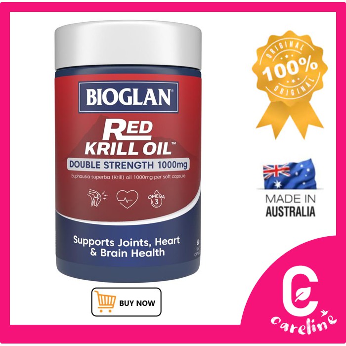 [AUS Direct Import] Bioglan Red Krill Oil 1000mg 60 Capsules Shopee Malaysia
