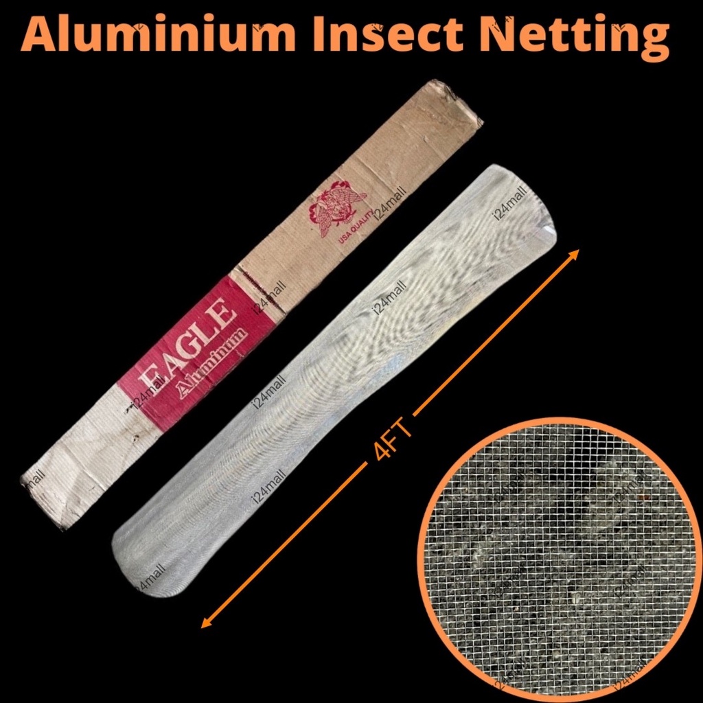 [Sell By Feet] 4FT Height ALUMINIUM Mosquito Netting Aluminium Insect Screen Netting Mosquito