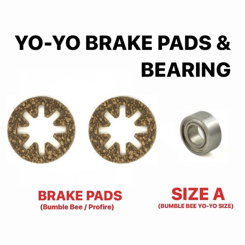 YoYo Brake Pads / Size A ball bearing yoyo Bumble Bee Proyo Shopee