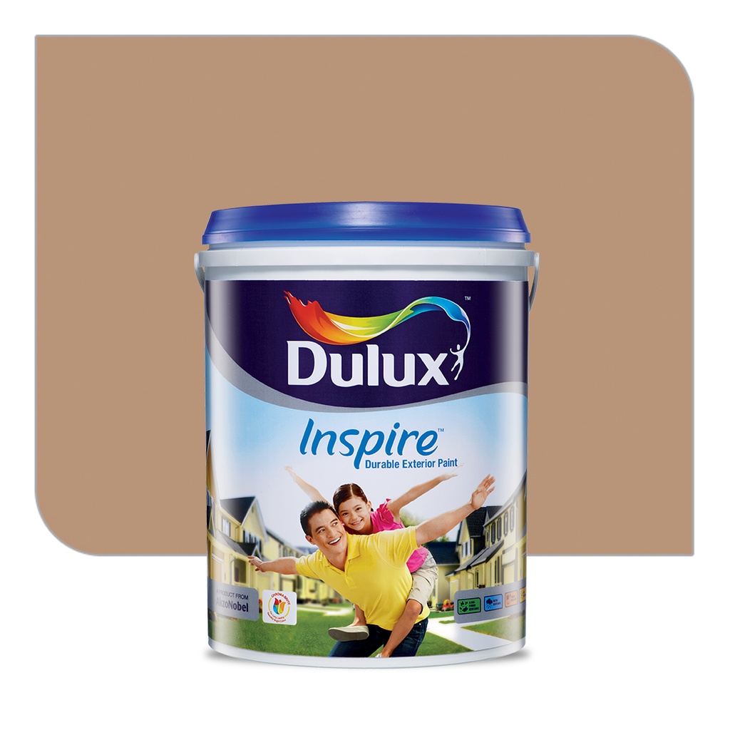 Dulux Inspire Durable Exterior Wall Paint Medium Colours (5L