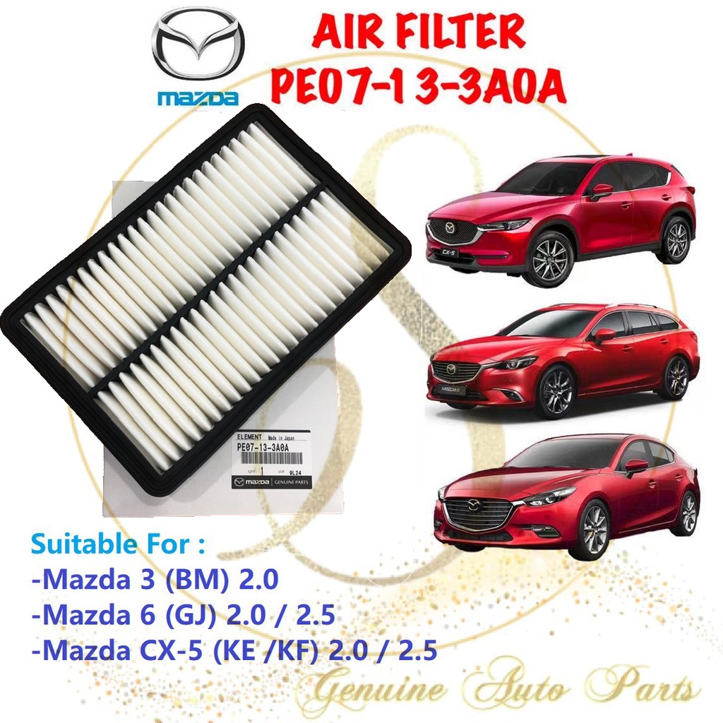 (100 ORIGINAL) MAZDA ENGINE AIR FILTER MAZDA 3, MAZDA 6, CX5 CX5 2.0