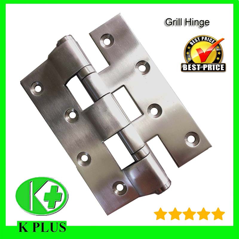 2pcs Bend door hinge butterfly 4*3*2.5 Stainless Steel Aluminium door