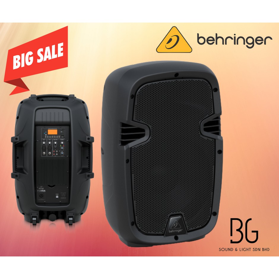 Behringer PK115A TwoWay 15" 800W Powered Portable PA Speaker with