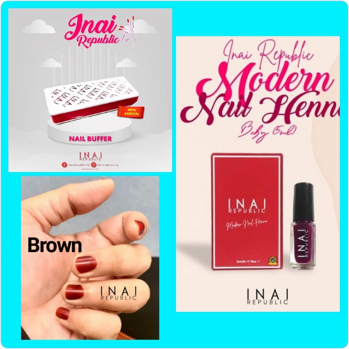 ORIGINAL INAI REPUBLIC; MODERN NAIL HENNA Inai Kuku; Henna Peel Off