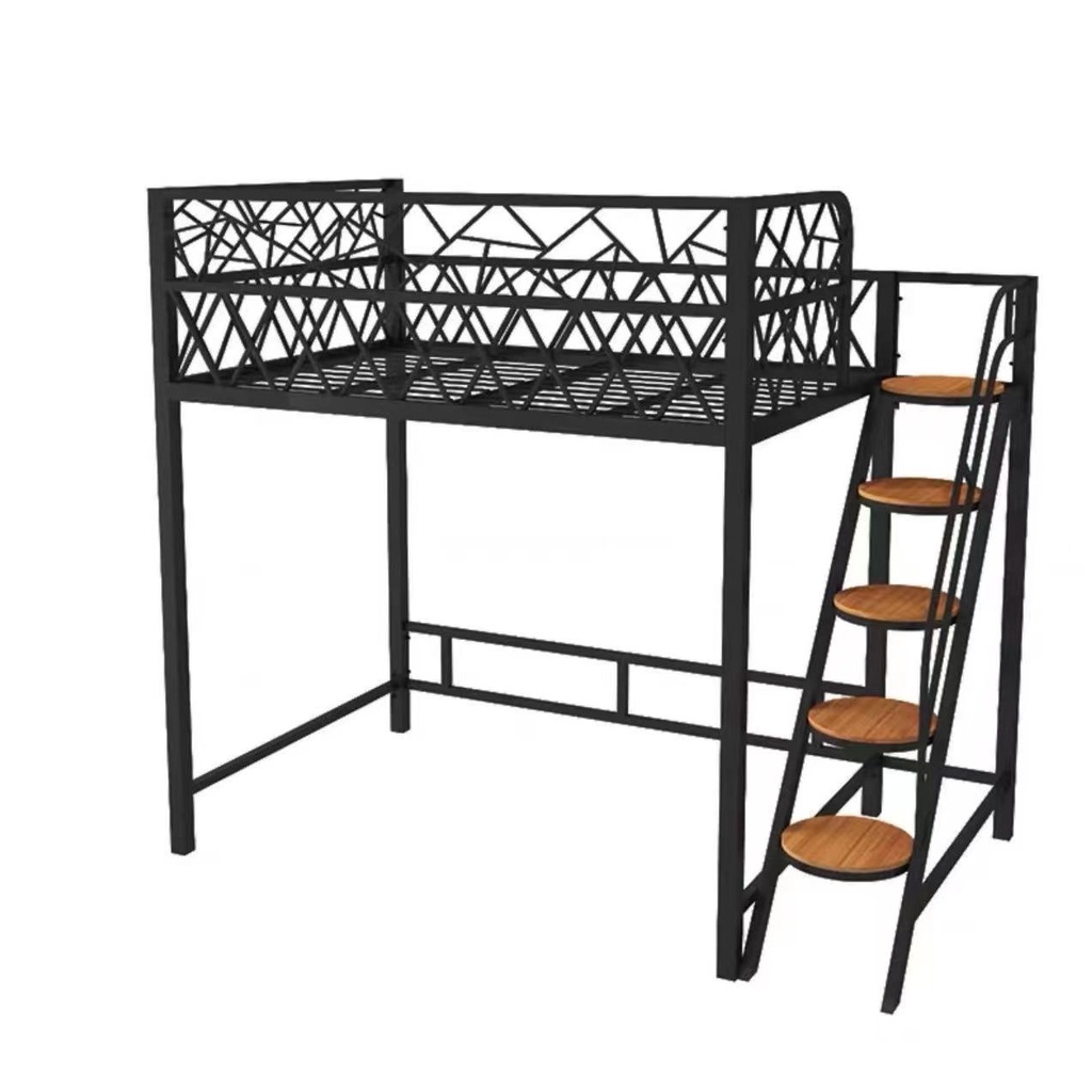 Elevated bed bed under table simple up and down bed small apartment