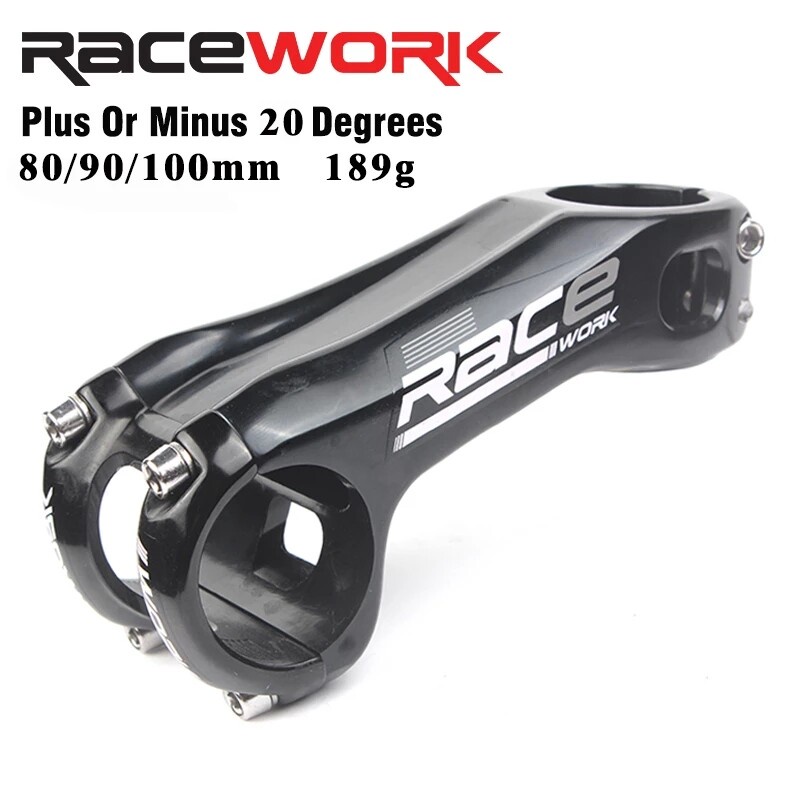 RACEWORK MTB Road Bike Stem 31.8*80/90/100mm Ultralight CNC Mountain
