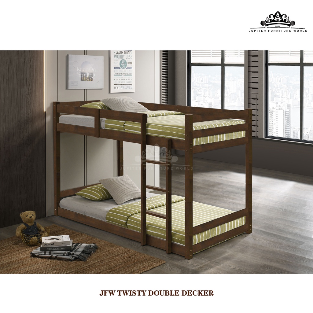JUPITER FURNITURE WORLD [JFWTWISTY DOUBLE DECKER] BUNK BED/WOODEN