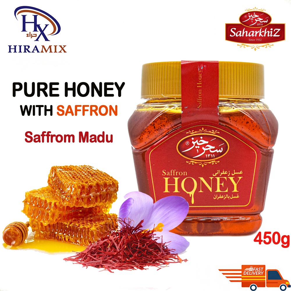 Saharkhiz Saffron With Honey Madu Saffron Saffron Honey 450g