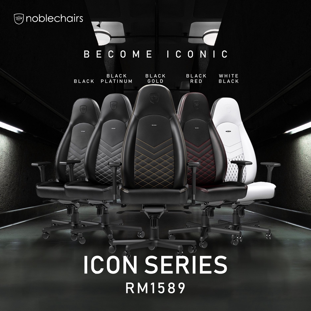  noblechairs ICON Series Luxury Gaming Chair [6 Colors OPTION