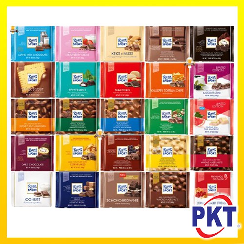 Ritter SPORT Chocolate Bar 100g Shopee Malaysia