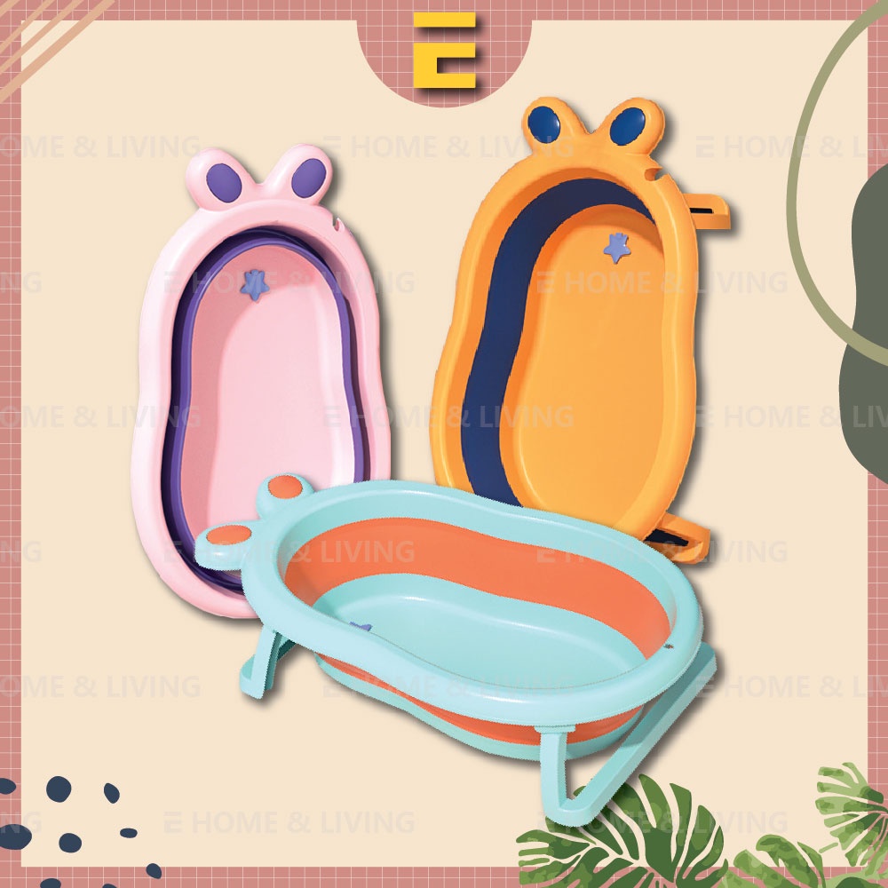 [EC] Foldable Baby Bathing Tubs Portable Baby Shower Bathtub Toddler