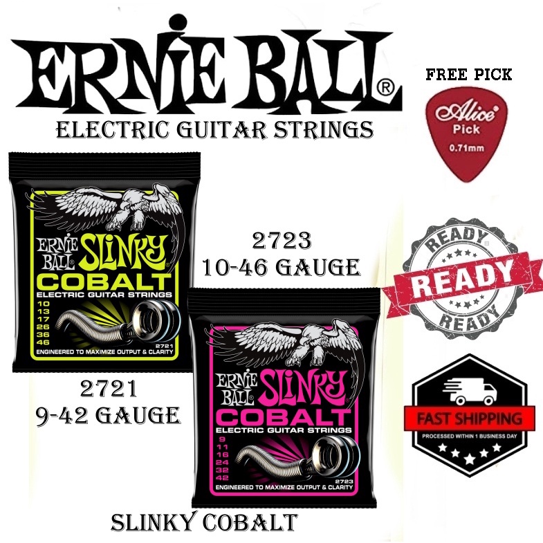 (READY STOCK) ERNIE BALL 2723 SUPER SLINKY 942 GAUGE 2721 REGULAR