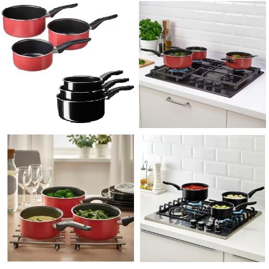 KAVALKAD Non Stick TEFLON Coated Saucepan cooking pot, frying pan