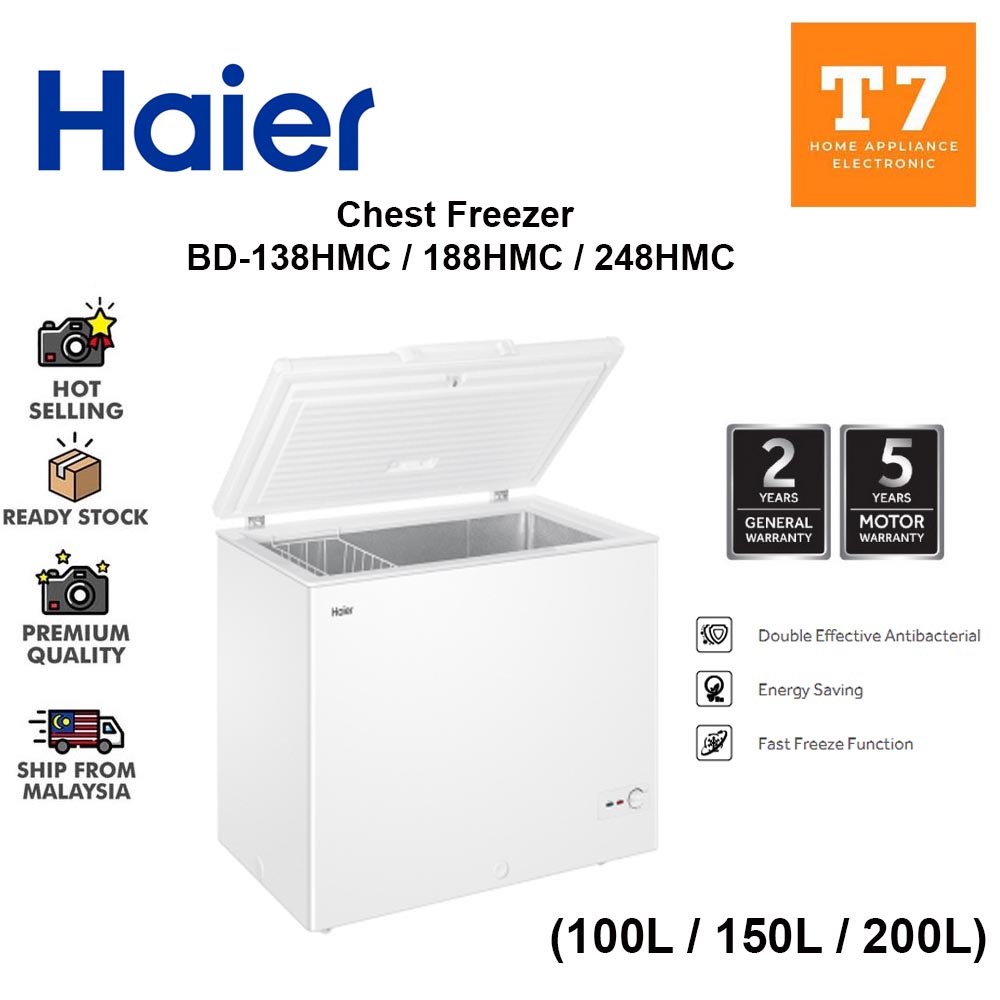 (100 Original Warranty) Haier Chest Freezer BD138HMC BD188HMC BD
