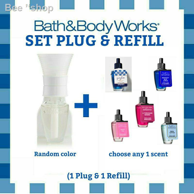 ﹍BATH AND BODY WORKS PLUG BASIC WALLFLOWER PLUG BULB AND REFILL SET HOME FRAGANCE PEWANGI RUMAH