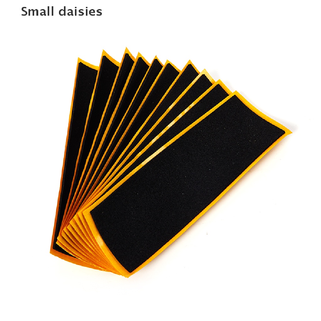 [Small daisies] 10PCS Wooden Fingerboard Deck Uncut Tape Stickers Black
