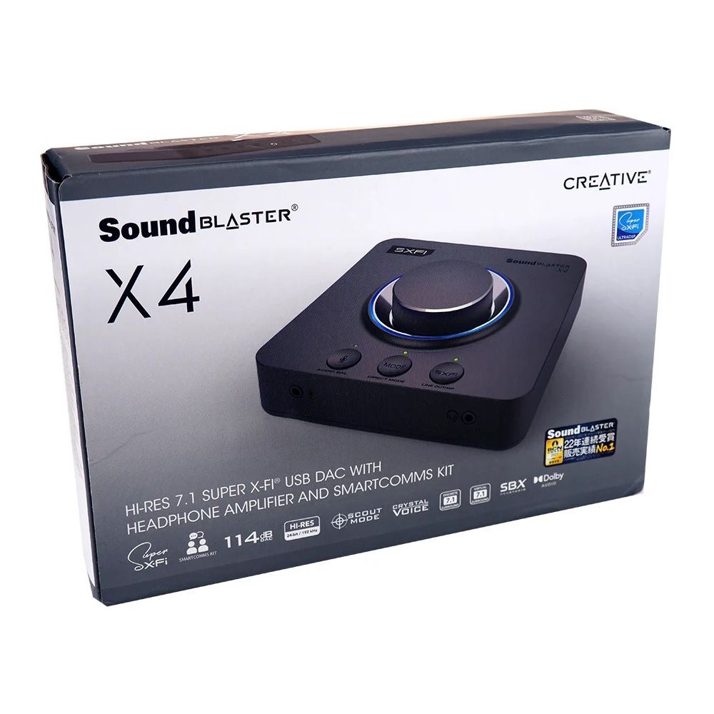 Creative Sound Blaster X4 Hires 7.1 External USB DAC and Amp Sound