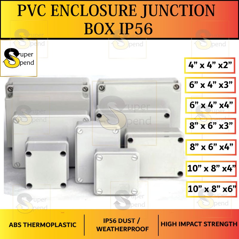 PVC Enclosure Junction Box IP56 Shopee Malaysia
