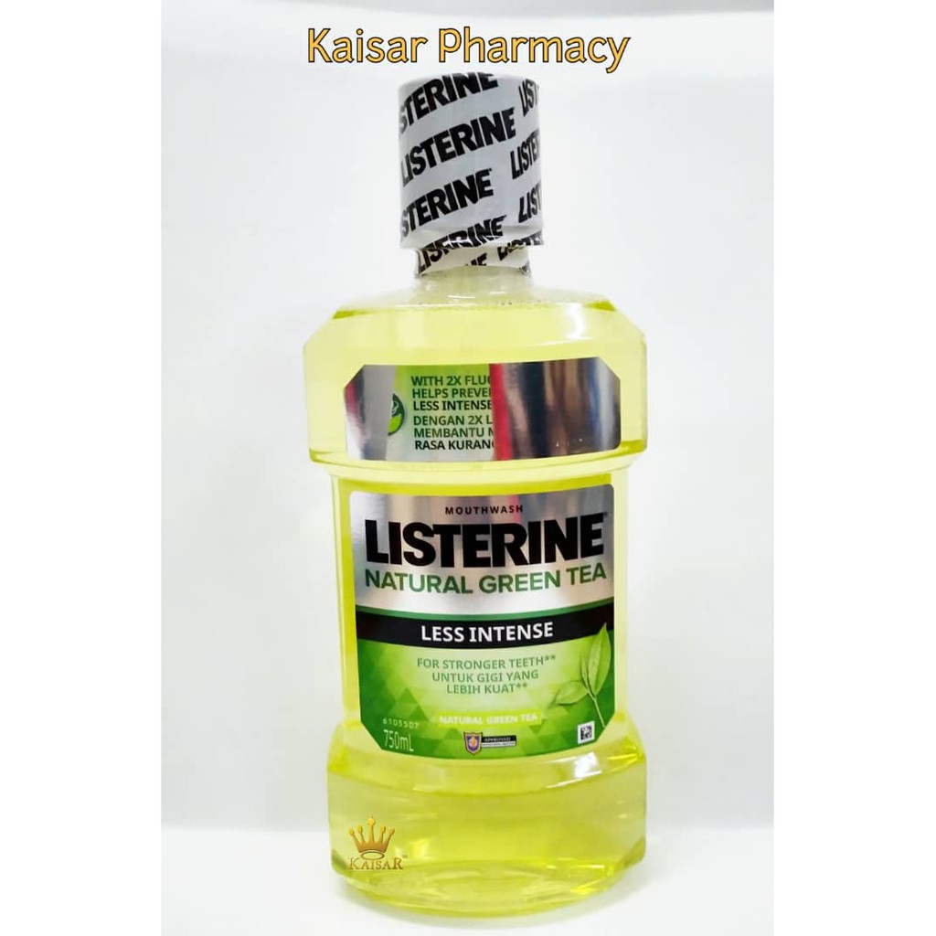 LISTERINE NATURAL GREEN TEA MOUTHWASH 750ML Shopee Malaysia